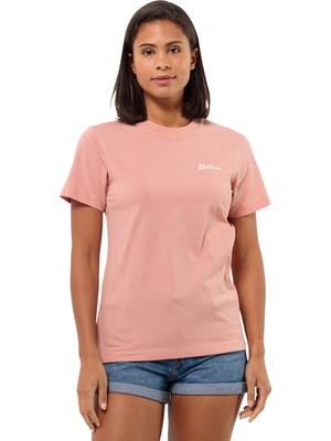 Jack Wolfskin Pembe Kadın Bisiklet Yaka T-Shirt 1808352_2919_ESSENTIAL T W