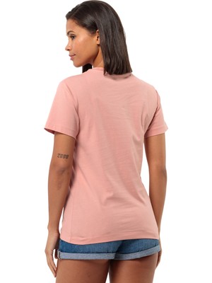 Jack Wolfskin Pembe Kadın Bisiklet Yaka T-Shirt 1808352_2919_ESSENTIAL T W