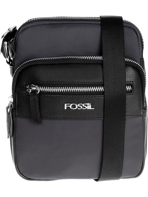 Fossil Siyah 22X19X6 cm Erkek Çapraz Çanta 01FS2053