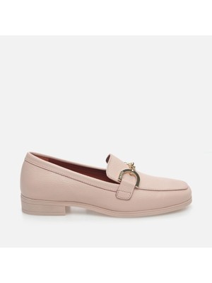 Hotiç 01AYH288490A700 HAKIKI Deri Pudra Kadın Loafer