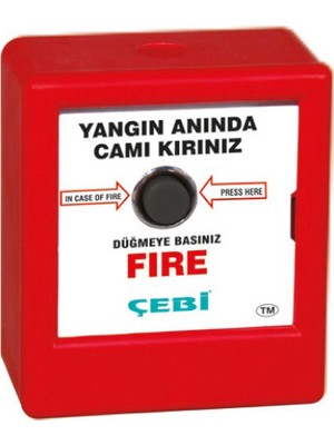 Çebi Kare Yangın Ihbar Butonu