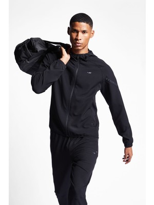 Lescon Erkek Antrenman Fermuarlı Kapüşonlu Sweatshirt 24B-1018