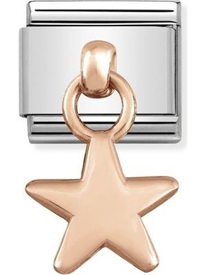 Nomination Composable Classic Dekoratif Charm - Charm - Yıldız - (05 Star) 9k Rose Altın