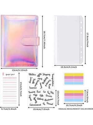 Gui Xulian Budget Binder Seti - Nakit Zarflı Bütçe Klasörü, Bütçeleme Için Nakit Düzenleyici Binder Nakit Zarfları A (Yurt Dışından)