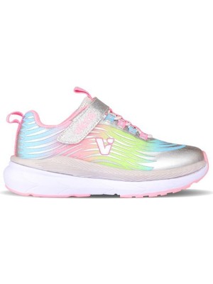 Vicco Maggie 346.P24Y.111 Kız Çocuk Işıklı Spor Ayakkabı Gümüş 24-29