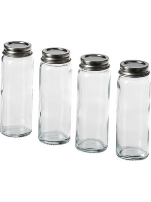 IKEA Cıtronhaj 4'lü Cam Baharat Kavanozu