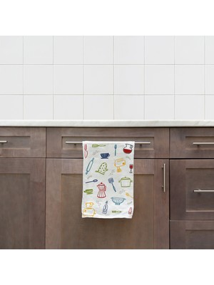 The Lucid Lab Kitchen Tools Renkli Mutfak Havlusu 2 Adet