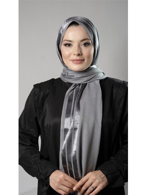 Hürrem Bone Gri Şerit Çizgili Şal Viskon Kumaş Bursa Dolama 202109_15