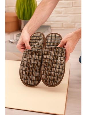 Ulusen Erkek Ev Terliği-Misafir Terliği-Çeyiz Bohça Terliği-Damat Terliği-Balkon Terliği