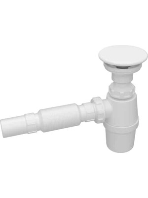 Serel Seramik Mat Beyaz Tapa ve Lavabo Sifonu TP08STL010H