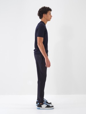 Xint Erkek Lacivert Regular Fit Pamuklu Jogger Pantolon