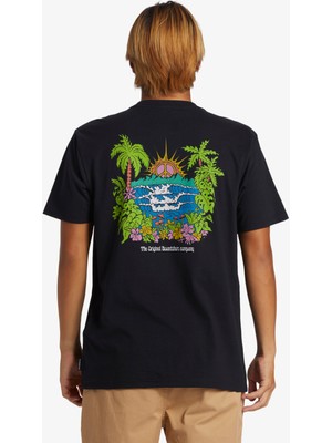 Quiksilver Island Sunrıse Moe Erkek Siyah Tshirt AQYZT09543-10010