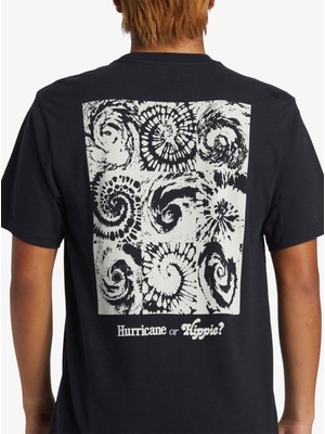 Quiksilver Hurrıcane Or Hıppıe Moe Erkek Siyah Tshirt AQYZT09540-10010