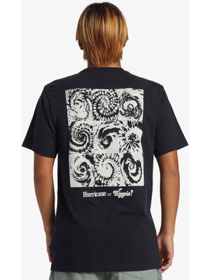 Quiksilver Hurrıcane Or Hıppıe Moe Erkek Siyah Tshirt AQYZT09540-10010