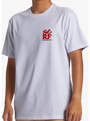 Quiksilver Surf Moe Erkek Beyaz Tshirt AQYZT09542-10