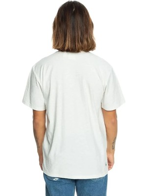 Quiksilver Slub Roundneck Erkek Beyaz Tshirt EQYKT04337-WBK0