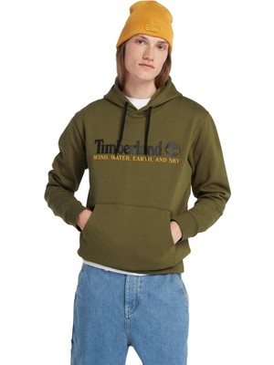 Timberland Wwes Hoodie (Regular Bb) Erkek Haki Sweatshirt TB0A27HN3021