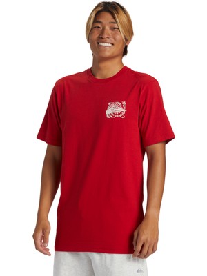 Quiksilver Hurricane Or Hippie Moe Erkek Kırmızı Tişört
