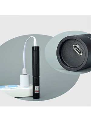Newnet High Power Yeni Nesil Süper Parlak Micro USB Şarjlı Lazer Pointer Yüksek Güçlü 5-10KM