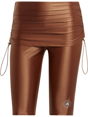 adidas AIN3646 Adidas By Stella Mccartney Asmc Rt Short Kadın Tayt Bronz