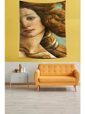 Pelangi Venüs'ün Doğuşu  Leke Tutmaz Kumaş Duvar Örtüsü Duvar Halısı Tapestry