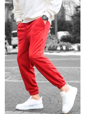 Yakamel Erkek 3 Iplik Jogger Paçası Lastikli Eşofman Altı