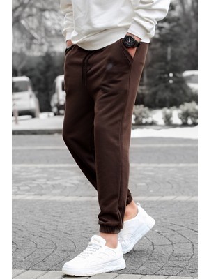 Yakamel Erkek 3 Iplik Jogger Paçası Lastikli Eşofman Altı