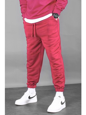 Yakamel Erkek Oversize Jogger 3 Iplik Eşofman Altı