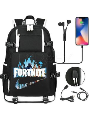 Songli 11 Fortnites Işlevli USB Şarj Sırt Çantası Moda Sırt Çantası Okul Erkek Sırt Çantası Yüksek Kapasiteli Su Geçirmez Seyahat Çantası (Yurt Dışından)