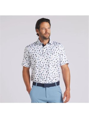 Puma Cloudspun Floral Polo Tshirt / Erkek Çiçek Baskılı Golf Tshirt