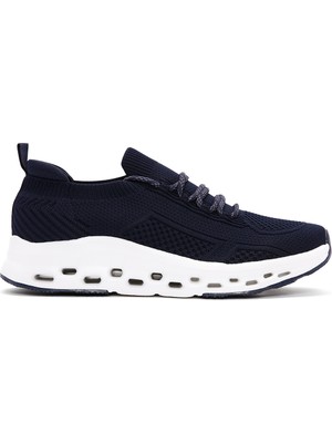 Derimod Erkek Lacivert Bağcıklı Kalın Tabanlı Sneaker