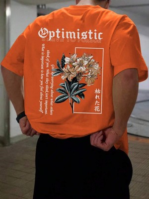 Fabberje Optimistic Sırt Baskılı Oversize Erkek T-Shirt