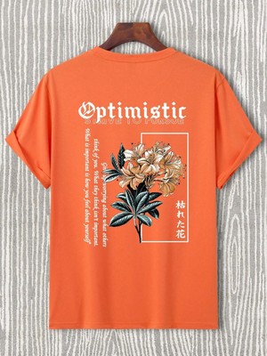 Fabberje Optimistic Sırt Baskılı Oversize Erkek T-Shirt