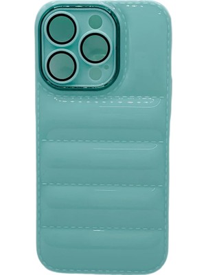 Pointtech Apple Iphone 12 Pro Uyumlu Puffer Silikon Kılıf Kamera Koruma Lens Korumalı Parlak Telefon Kılıfı