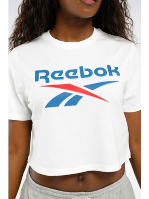 Reebok Id T-Shırt Beyaz Kadın Kısa Kol T-Shirt