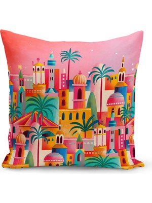 Bertille Home Ramazan Serisi Çift Tarafı Dijital Baskılı Kırlent Kılıfı (Ramadan Cushion Cover)