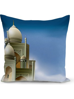 Bertille Home Ramazan Serisi Çift Tarafı Dijital Baskılı Kırlent Kılıfı (Ramadan Cushion Cover)