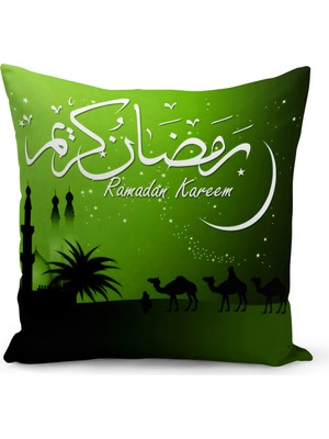 Bertille Home Ramazan Serisi Çift Tarafı Dijital Baskılı Kırlent Kılıfı (Ramadan Cushion Cover)
