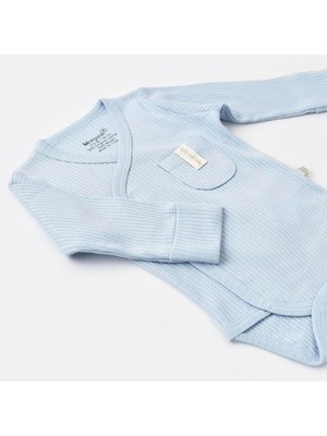 Miniworld Bibaby Biorganic Soft Modal Eldivenli Kruvaze Body 56904 Mavi