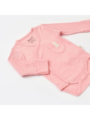 Miniworld Bibaby Biorganic Soft Modal Eldivenli Kruvaze Body 56904 Pembe