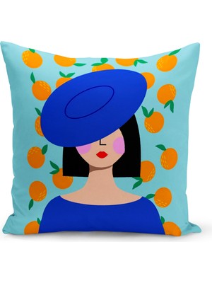 Bertille Home Retro Serisi Çift Tarafı Dijital Baskılı Kırlent Kılıfı (Retro Cushion Cover)