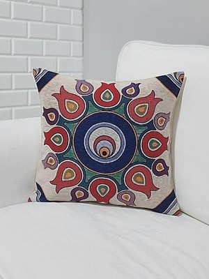 Körfez Kırlent Goblen Dokuma Kırlent Kılıfı 43X43CM