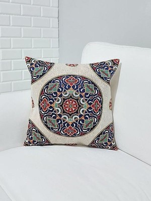 Körfez Kırlent Goblen Dokuma Kırlent Kılıfı 43X43CM