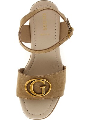 Guess Deri Bej Kadın Topuklu Ayakkabı FLJCLOSUE04BEIGE