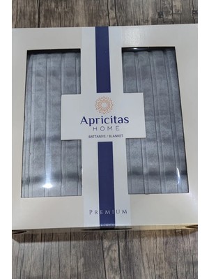 Apricitas Home Cool Grey Premium Çift Kişilik 600 Gsm Battaniye 200*220 cm