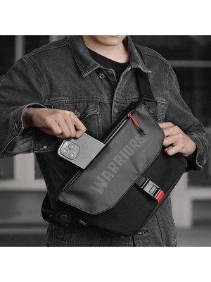 Wiwu Çapraz Vücut Çantası Warriors Message Bag x Manyetik Tokalı Cordura 1000D Naylon Crossbody