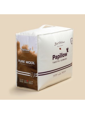 Papıllow Luxury Pure Wool Yorgan 155X215 Tek Kişilik %100 Saf Yün