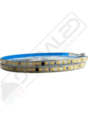 Dora Led 220 Volt Dim Edilebilir Şerit Led 10 Cm De Kesilebilir M/120 Led Amber (Sarı) 5M İP65