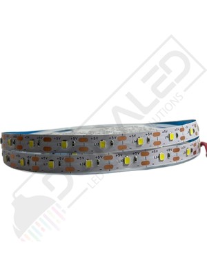 Dora Led 5V Şerit LED 2835 Beyaz 60 Led 5 Volt Şerit LED (IP20) (5 Metre)