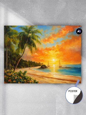 Postermanya Barbados Adası Poster - Afiş - Dekoratif Duvar Posteri